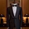 ao vest den van co sam vuong 1 hang khuy the tuxedo txv209csv 69cb7fb1dddf4