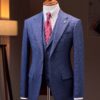 Áo vest xanh kẻ đen cổ ve khuyết 1 hàng khuy Adam Store - AV350 5 ao vest xanh ke den co ve khuyet 1 hang khuy adam store av350 69cb80c318208