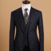 ao vest xanh soc co ve nhon 1 hang khuy the tuxedo txv252 69cb805b58613