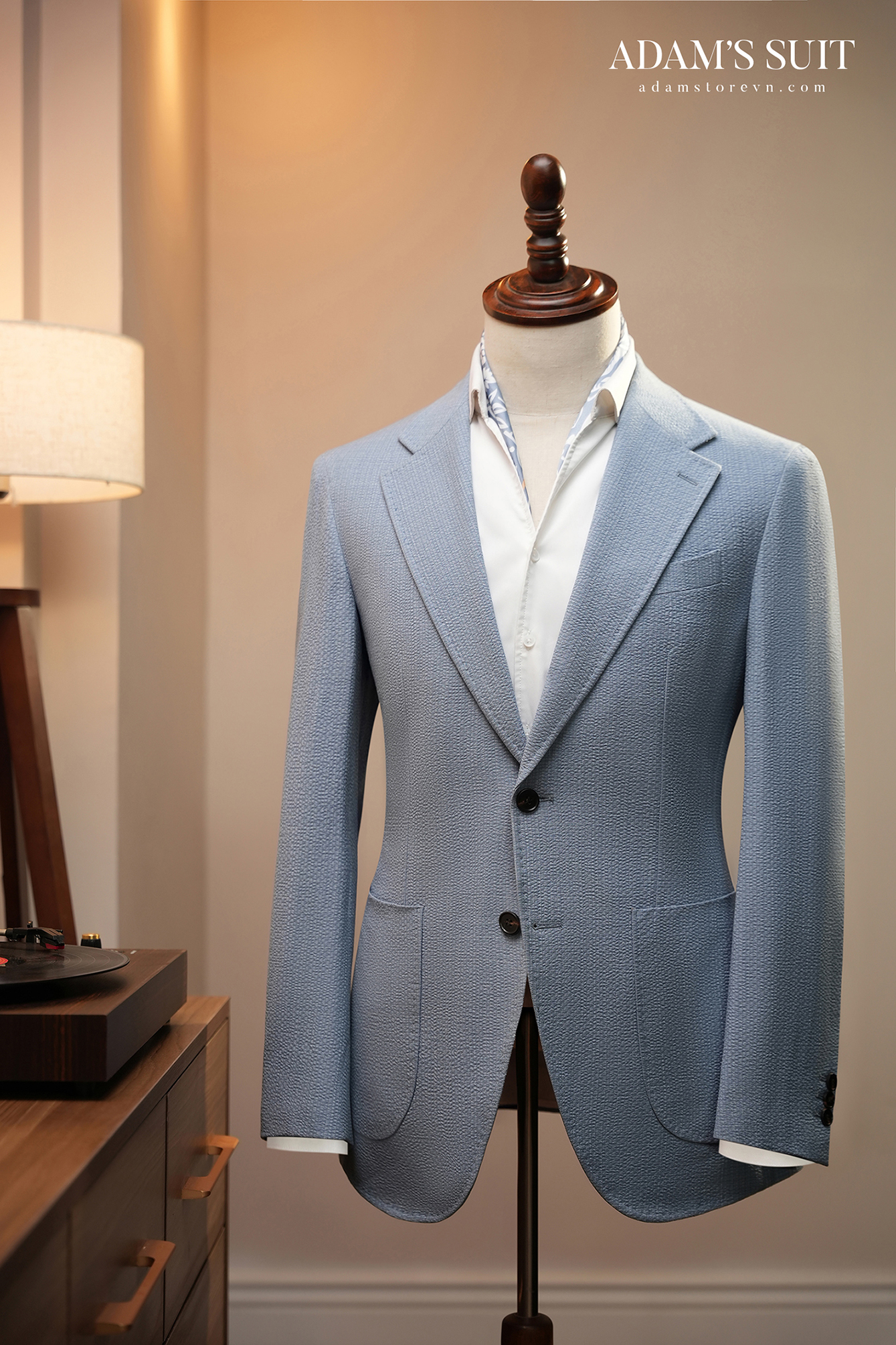 Áo vest xanh trơn 1 lớp - AVTN17