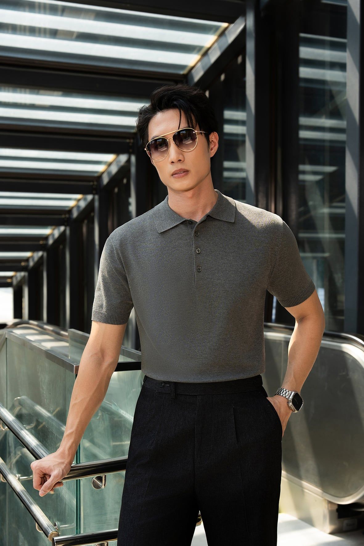 Áo mongtoghi ghi trơn AP298G