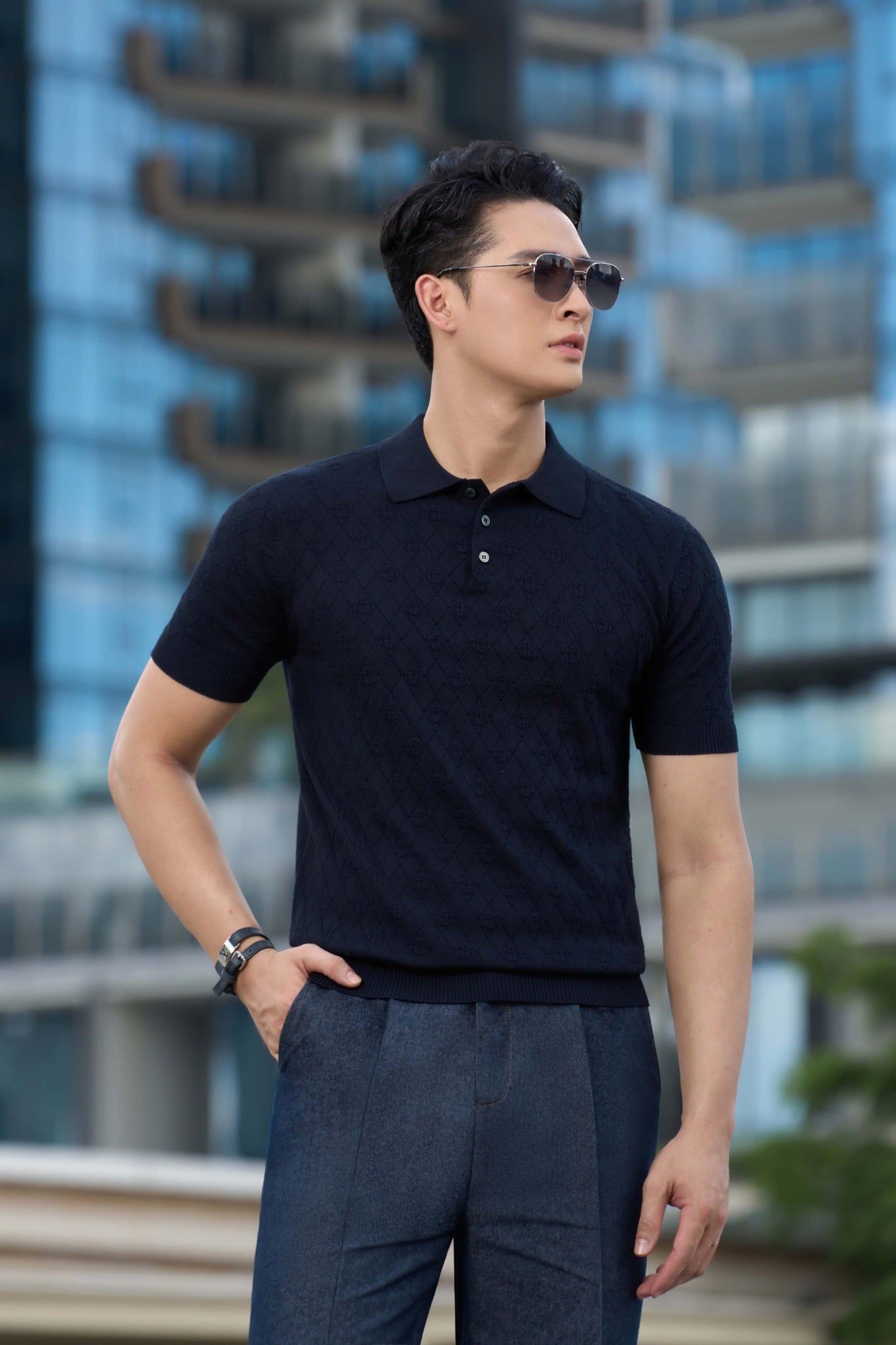 Áo mongtoghi xanh tối AP299X