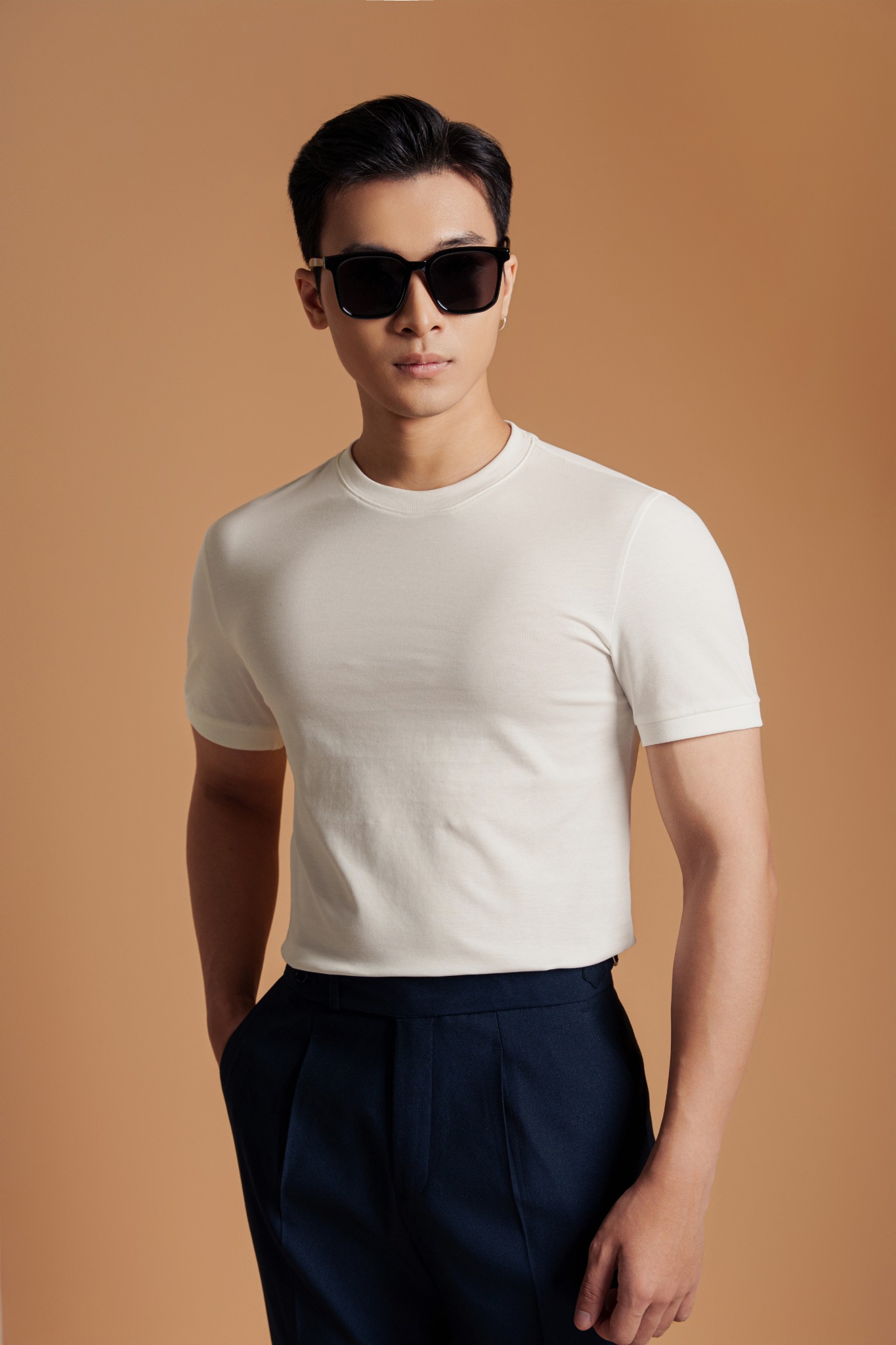 Áo phông ngắn tay trắng trơn ADAM STORE – AP147T