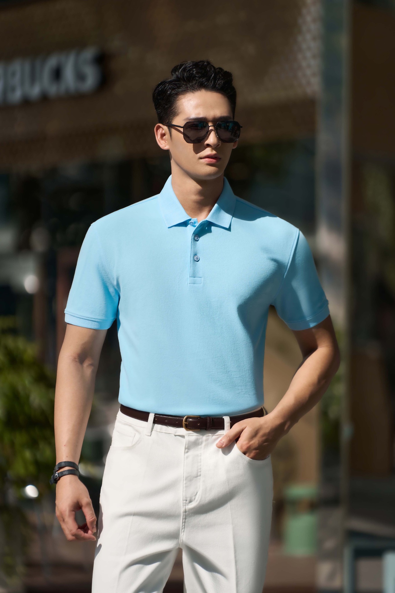 Áo polo xanh – AP293XN