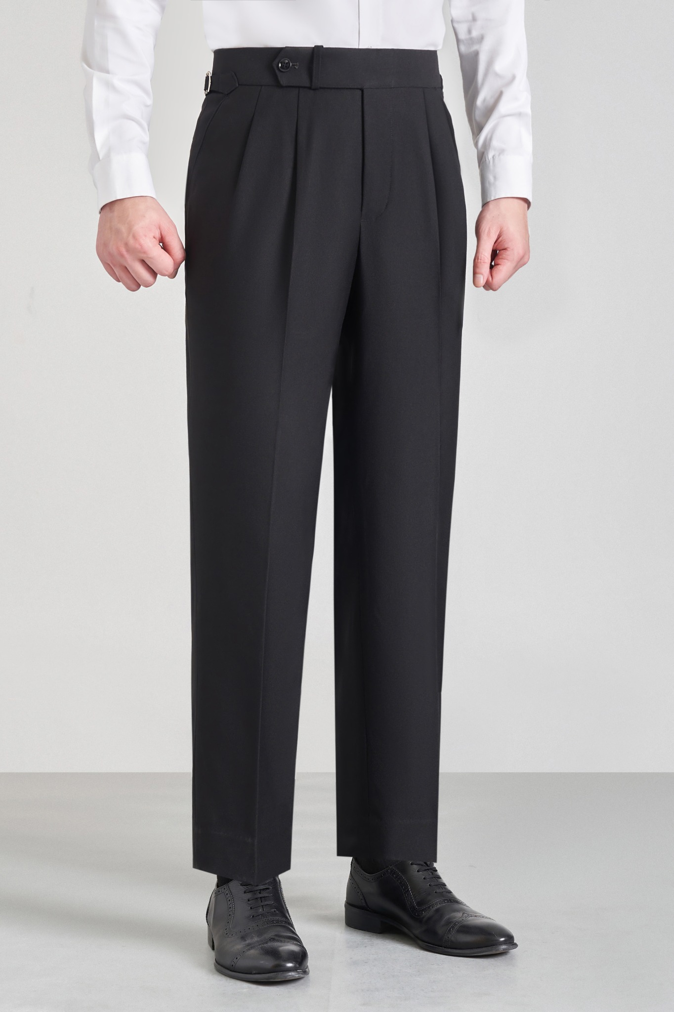 Quần Âu Màu Đen Sidetab 2 Ly Adam Store – Q291K3