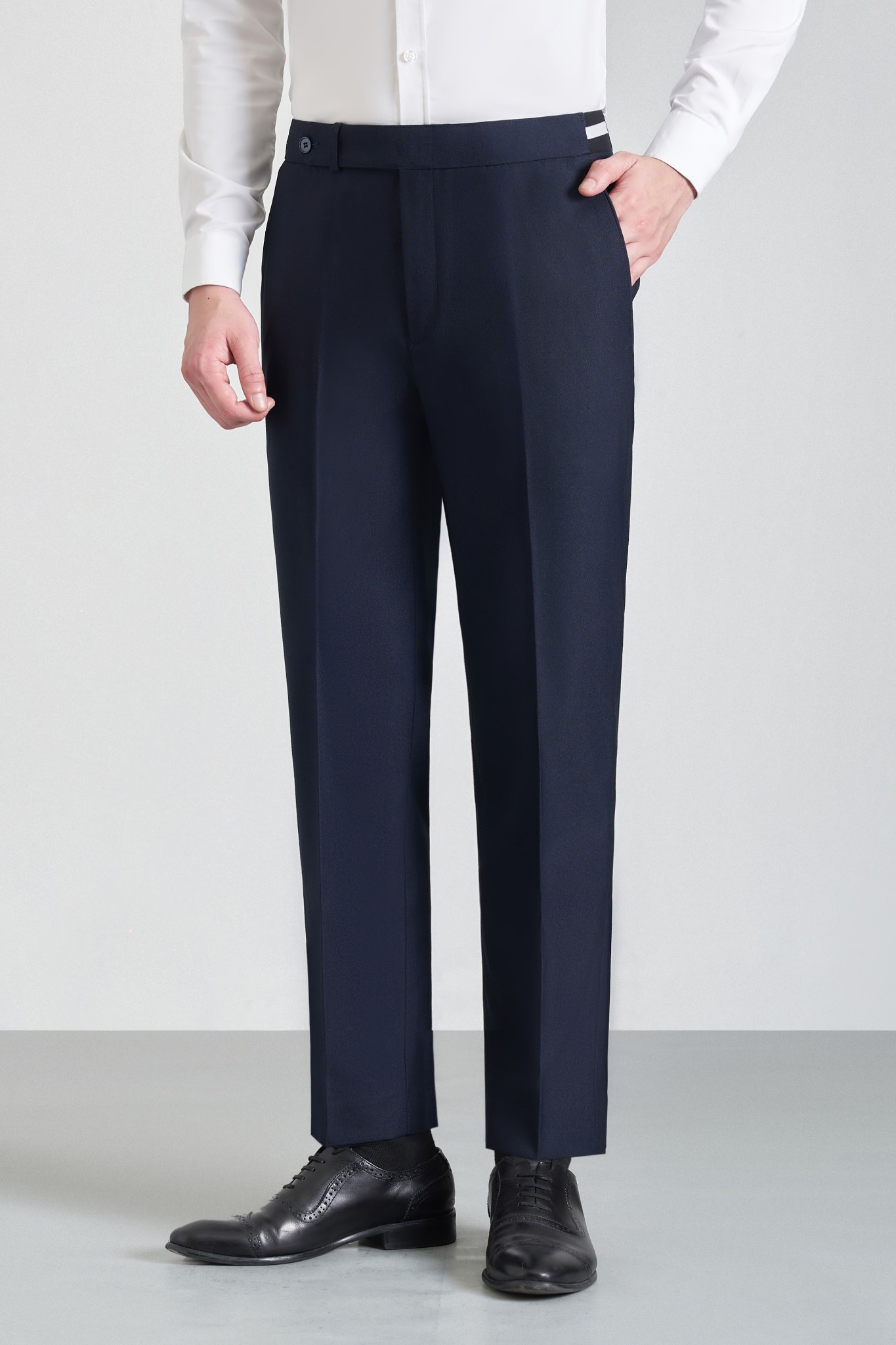 Quần Âu Màu Xanh Tím Than Cạp Chun Adam Store – Q292K2